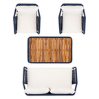 Ensemble de jardin d'extérieur SAFAVIEH Jaliyah en corde grise, 4 pièces - 39 l x 24 p x 15 h