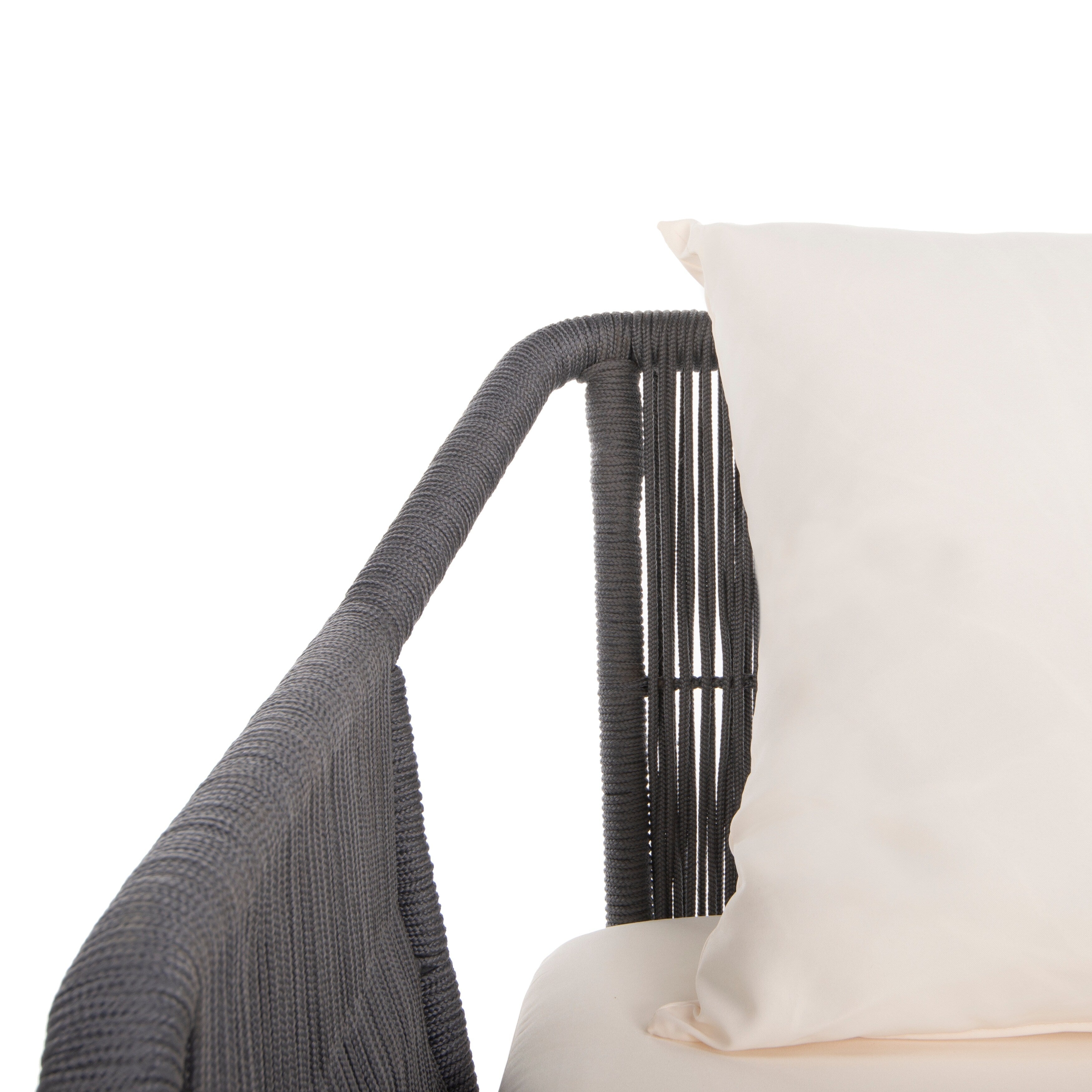 Ensemble de salon d'extérieur Jaliyah 4 pièces en corde SAFAVIEH - 39 l x 25 p x 15 h
