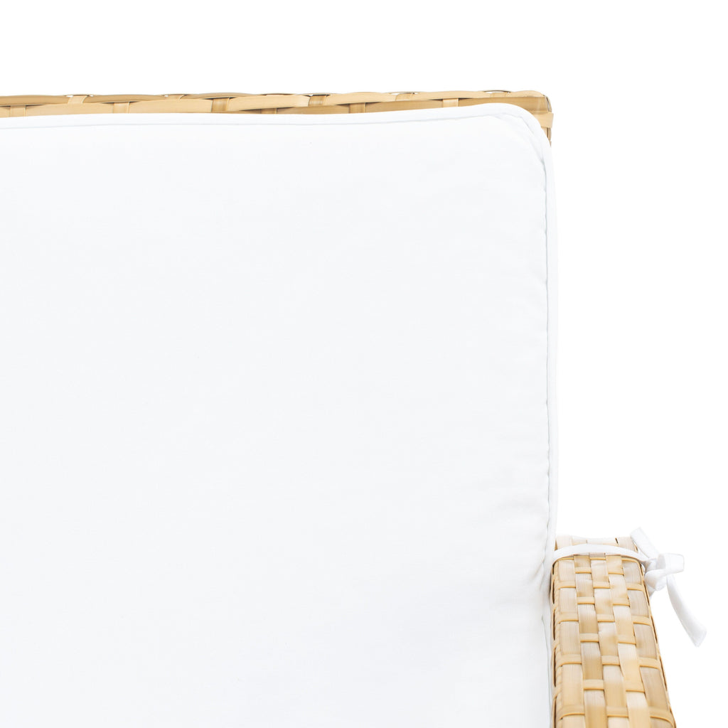 Ensemble de salon d'extérieur en osier SAFAVIEH Jeta 4 pièces - 43 L x 31 P x 26 H