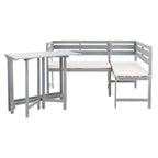Ensemble de salon d'angle d'extérieur Kenna 3 pièces pour balcon SAFAVIEH - 39 l x 19 p x 33 h