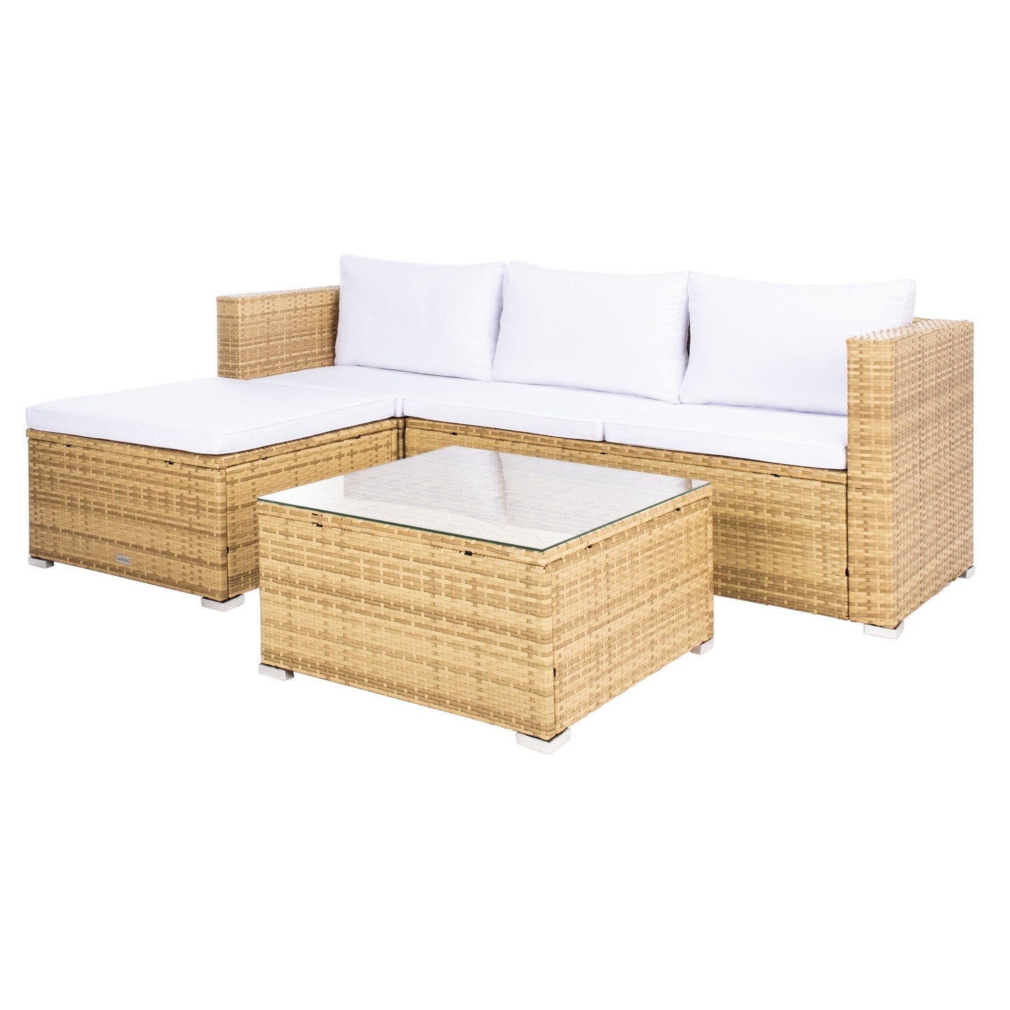 Ensemble de patio extérieur 3 pièces SAFAVIEH Lainey - 51 L x 26 P x 27 H