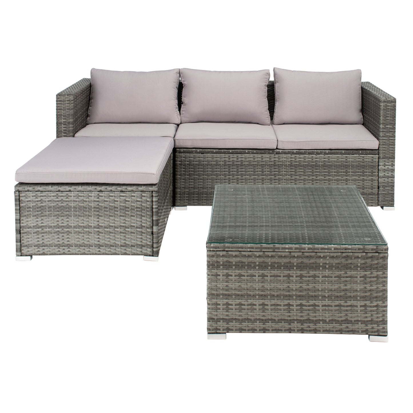 Ensemble de patio extérieur 3 pièces SAFAVIEH Lainey - 51 L x 26 P x 27 H