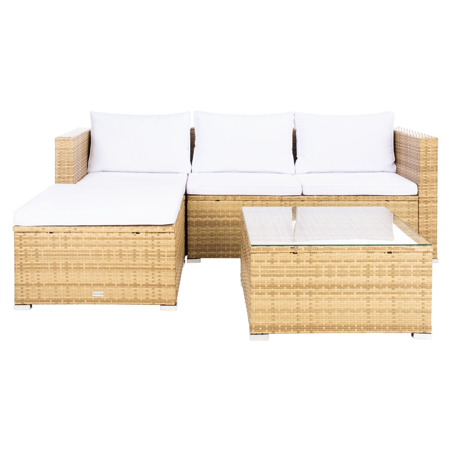 Ensemble de patio extérieur 3 pièces SAFAVIEH Lainey - 51 L x 26 P x 27 H