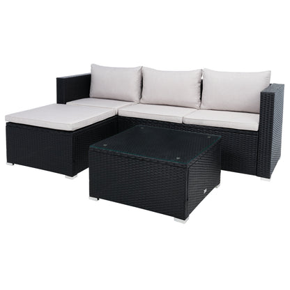 Ensemble de patio extérieur 3 pièces SAFAVIEH Lainey - 51 L x 26 P x 27 H