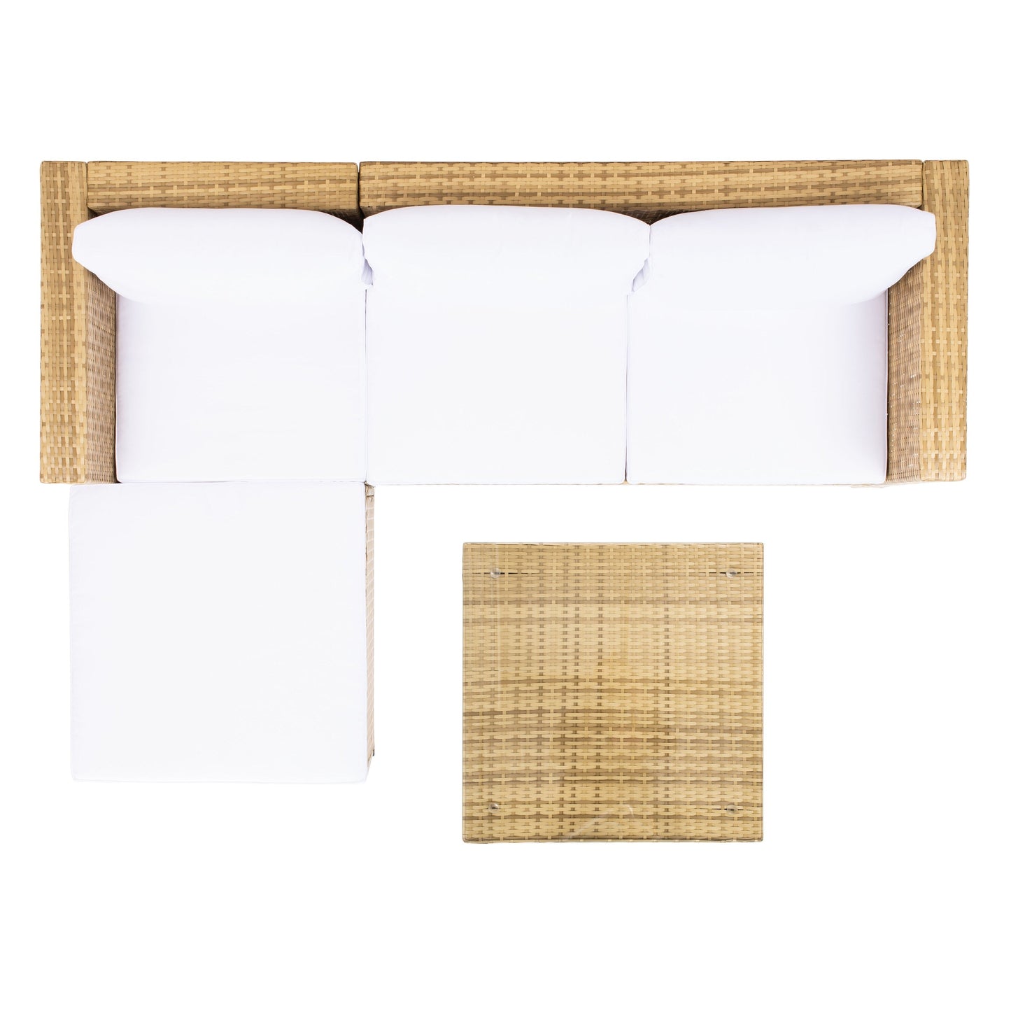 Ensemble de patio extérieur 3 pièces SAFAVIEH Lainey - 51 L x 26 P x 27 H