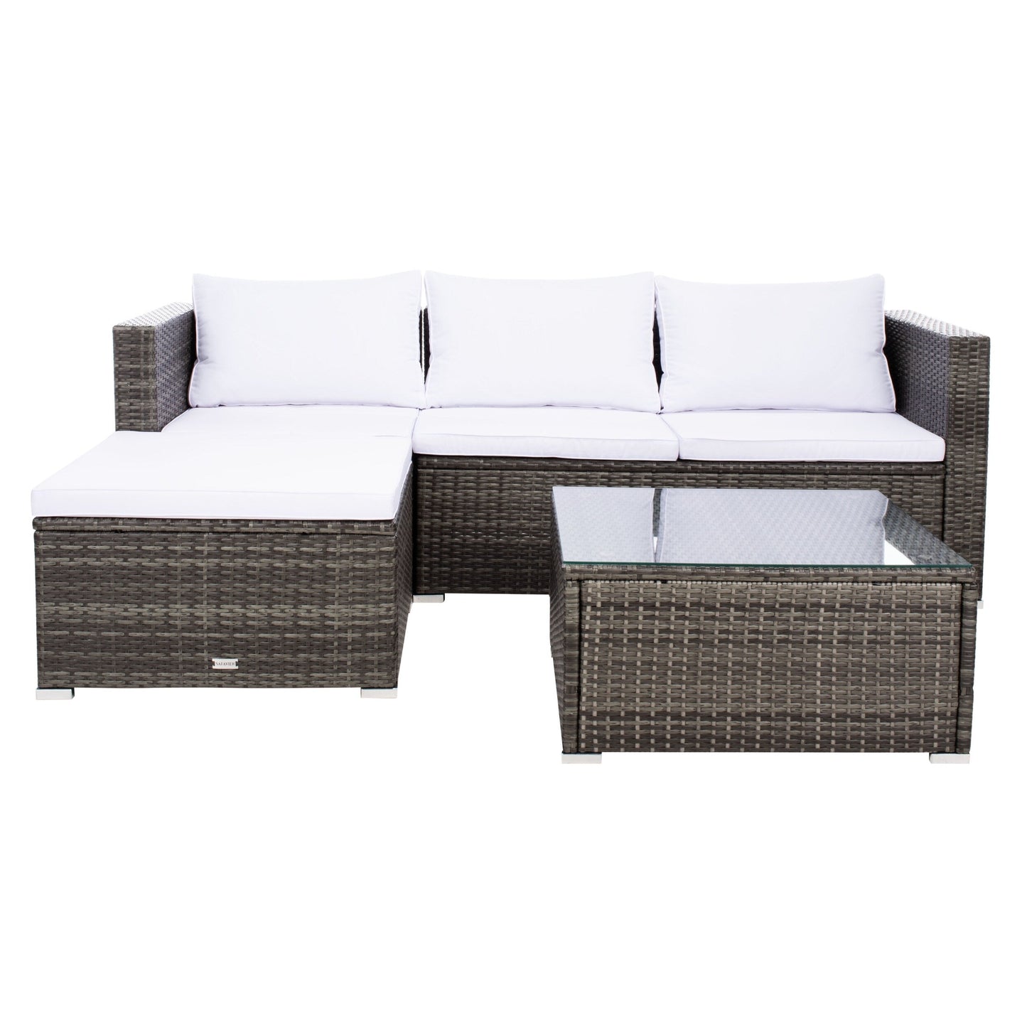 Ensemble de patio extérieur 3 pièces SAFAVIEH Lainey - 51 L x 26 P x 27 H