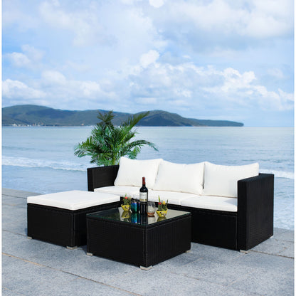 Ensemble de patio extérieur 3 pièces SAFAVIEH Lainey - 51 L x 26 P x 27 H