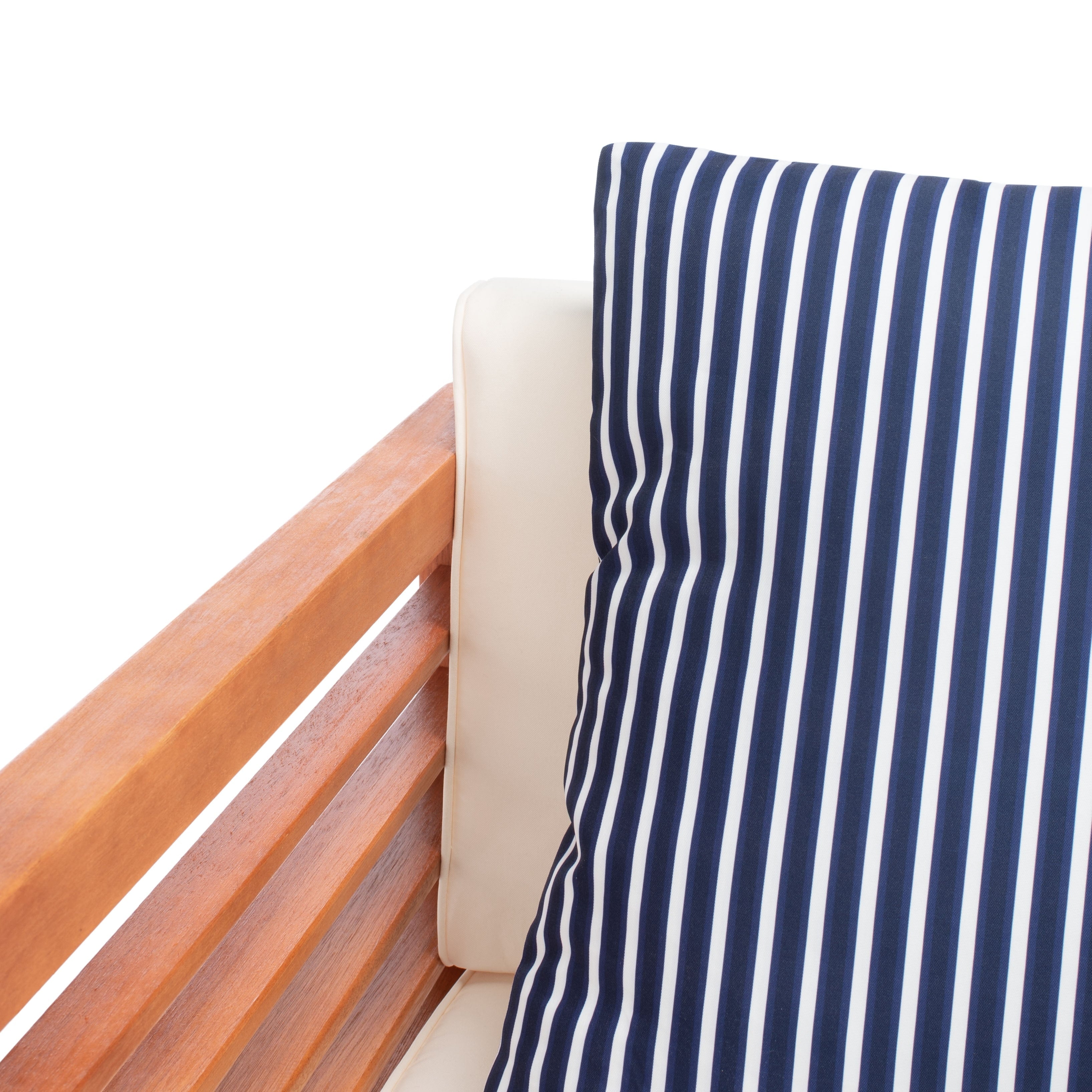 Ensemble de salon de jardin Alda 4 pièces SAFAVIEH avec coussins décoratifs – 51 L x 26 P x 26 H