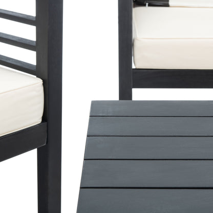 Ensemble de salon de jardin Alda 4 pièces SAFAVIEH avec coussins décoratifs – 51 L x 26 P x 26 H