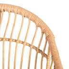 Ensemble de chaises longues Berlen 3 pièces SAFAVIEH Outdoor Living - Naturel/Bleu marine - 22 l x 24 p x 34 h