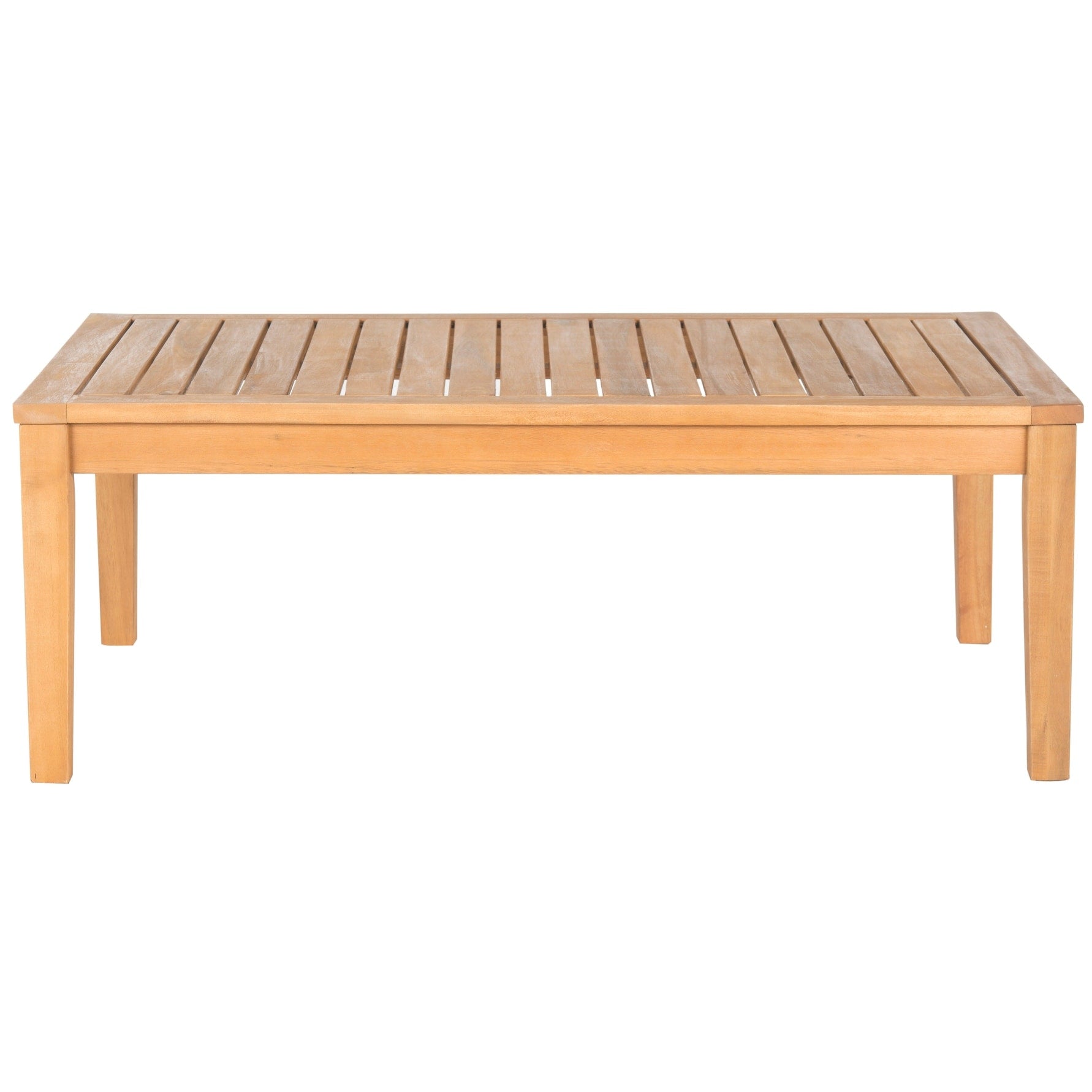 Ensemble de jardin 4 pièces en bois d'acacia beige Bradbury Outdoor Living de SAFAVIEH - 48 l x 25 p x 32 h