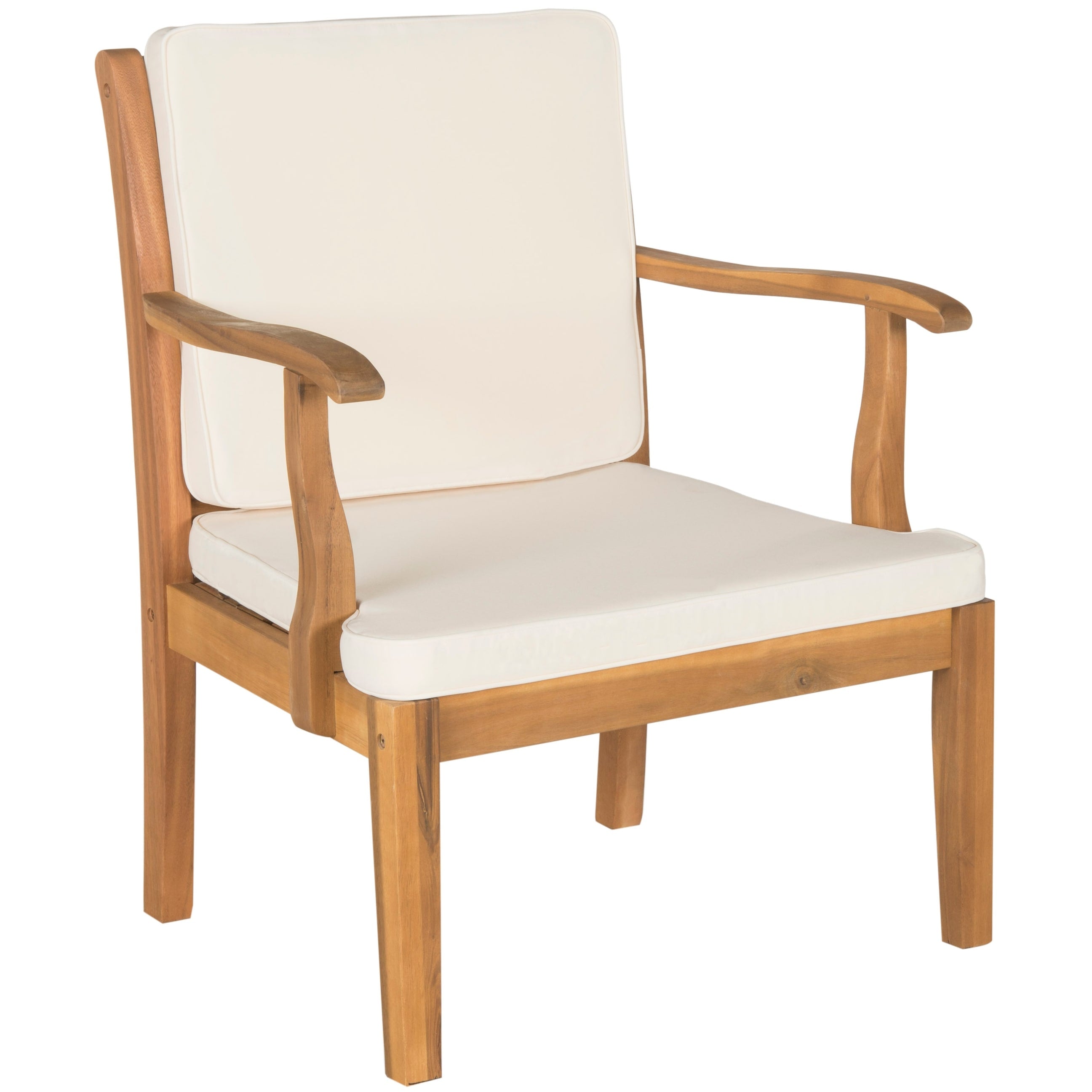 Ensemble de jardin 4 pièces en bois d'acacia beige Bradbury Outdoor Living de SAFAVIEH - 48 l x 25 p x 32 h