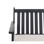 Ensemble de jardin 4 pièces Burbank de SAFAVIEH - Noir/Blanc - 44 L x 25 P x 34 H