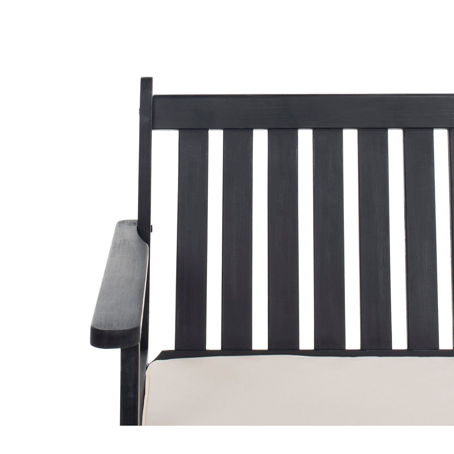 Ensemble de jardin 4 pièces Burbank de SAFAVIEH - Noir/Blanc - 44 L x 25 P x 34 H