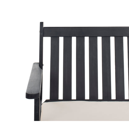 Ensemble de jardin 4 pièces Burbank de SAFAVIEH - Noir/Blanc - 44 L x 25 P x 34 H