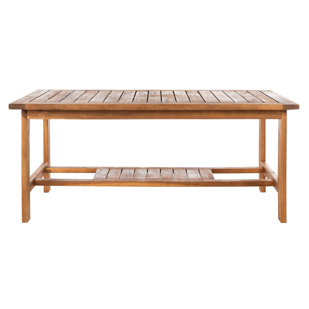 Ensemble de meubles d'extérieur SAFAVIEH Burbank en bois d'acacia brun, 4 pièces - 44 l x 25 P x 34 H