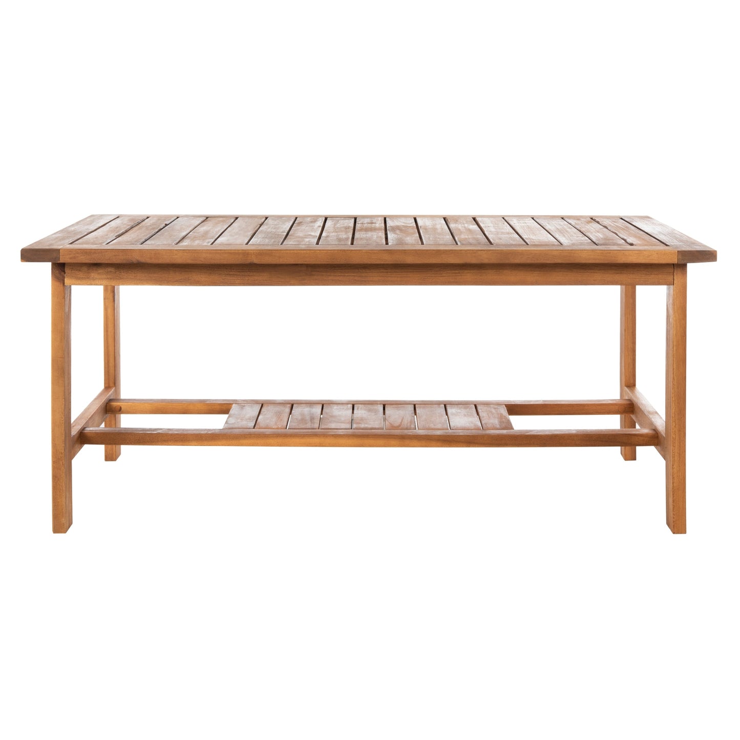 Ensemble de meubles d'extérieur SAFAVIEH Burbank en bois d'acacia brun, 4 pièces - 44 l x 25 P x 34 H