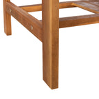 Ensemble de meubles d'extérieur SAFAVIEH Burbank en bois d'acacia brun, 4 pièces - 44 l x 25 P x 34 H