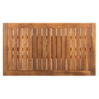 Ensemble de meubles d'extérieur SAFAVIEH Burbank en bois d'acacia brun, 4 pièces - 44 l x 25 P x 34 H