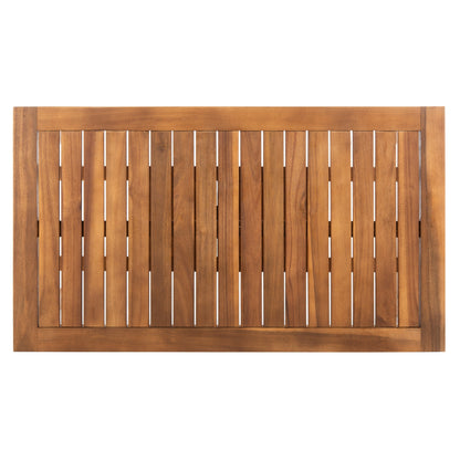 Ensemble de meubles d'extérieur SAFAVIEH Burbank en bois d'acacia brun, 4 pièces - 44 l x 25 P x 34 H