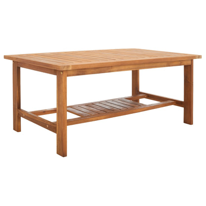 Ensemble de meubles d'extérieur SAFAVIEH Burbank en bois d'acacia brun, 4 pièces - 44 l x 25 P x 34 H