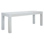 Ensemble de salle à manger d'extérieur SAFAVIEH Dario 3 pièces avec table de 140 cm de long et 2 bancs sans dossier – 140 cm de large x 81 cm de profondeur x 76 cm de haut