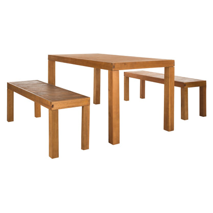 Ensemble de salle à manger d'extérieur 3 pièces SAFAVIEH Dario - 59 L x 32 P x 30 H
