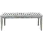 Ensemble de jardin 4 pièces en bois d'acacia brun Del Mar avec coussins beiges SAFAVIEH Outdoor Living - 48 L x 25 P x 32 H