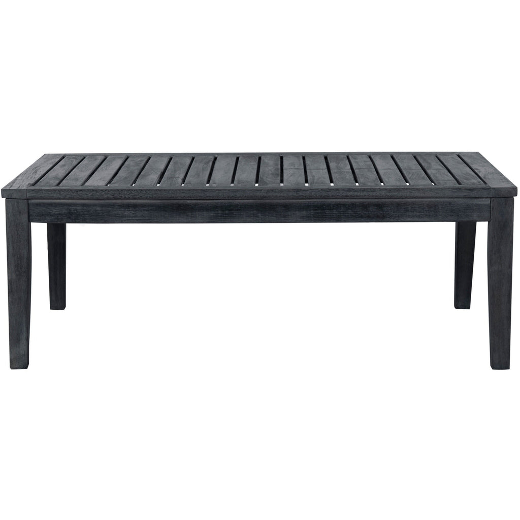 Ensemble de jardin 4 pièces en bois d'acacia brun Del Mar avec coussins beiges SAFAVIEH Outdoor Living - 48 L x 25 P x 32 H
