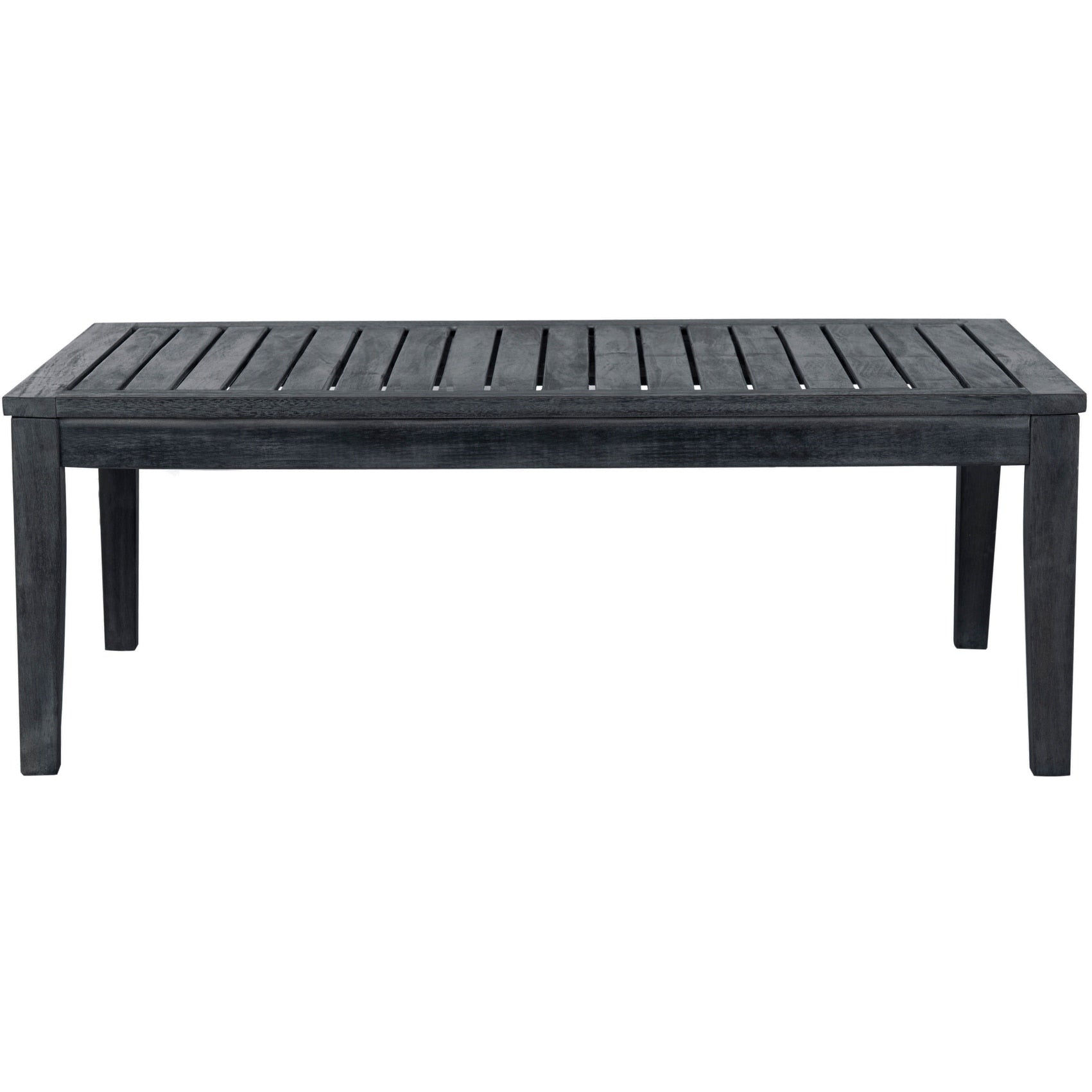 Ensemble de jardin 4 pièces en bois d'acacia brun Del Mar avec coussins beiges SAFAVIEH Outdoor Living - 48 L x 25 P x 32 H