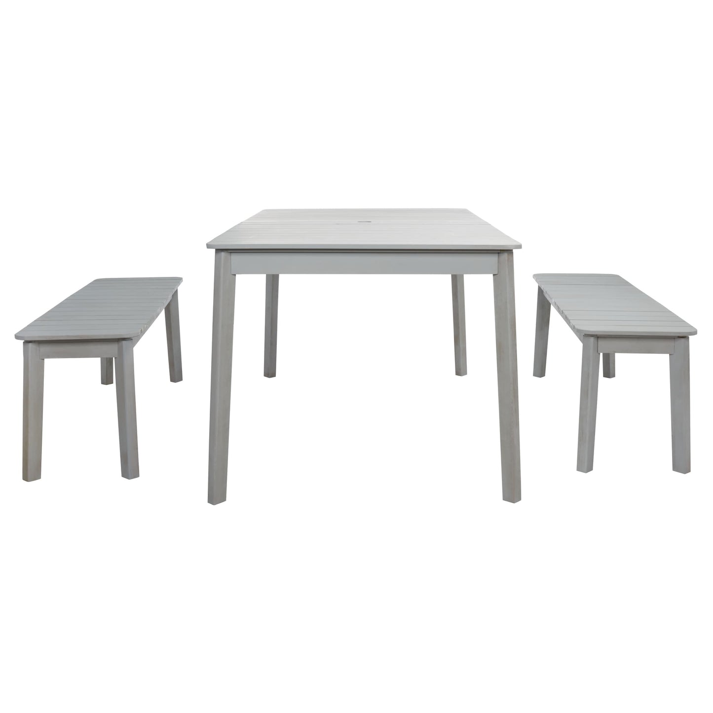 Ensemble de salle à manger d'extérieur SAFAVIEH Europa avec table et 2 bancs - 35 L x 60 P x 29 H