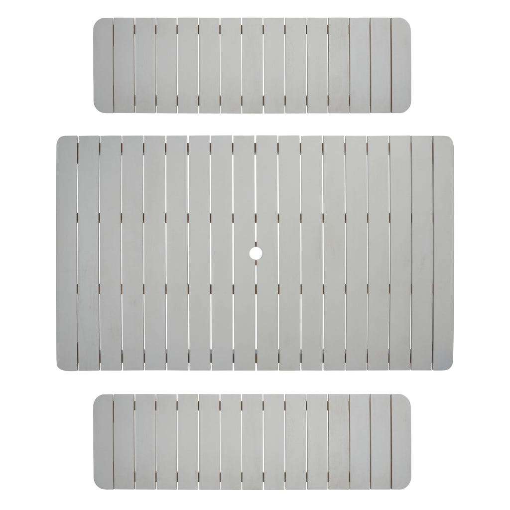 Ensemble de salle à manger d'extérieur SAFAVIEH Europa avec table et 2 bancs - 35 L x 60 P x 29 H