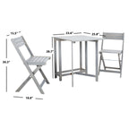 Ensemble de jardin bistrot 3 pièces Gallo Balcony de SAFAVIEH Outdoor Living – 16 l x 19 p x 30 h