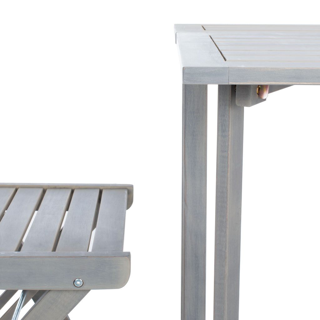 Ensemble de jardin bistrot 3 pièces Gallo Balcony de SAFAVIEH Outdoor Living – 16 l x 19 p x 30 h