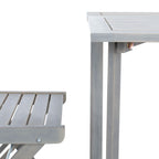 Ensemble de jardin bistrot 3 pièces Gallo Balcony de SAFAVIEH Outdoor Living – 16 l x 19 p x 30 h