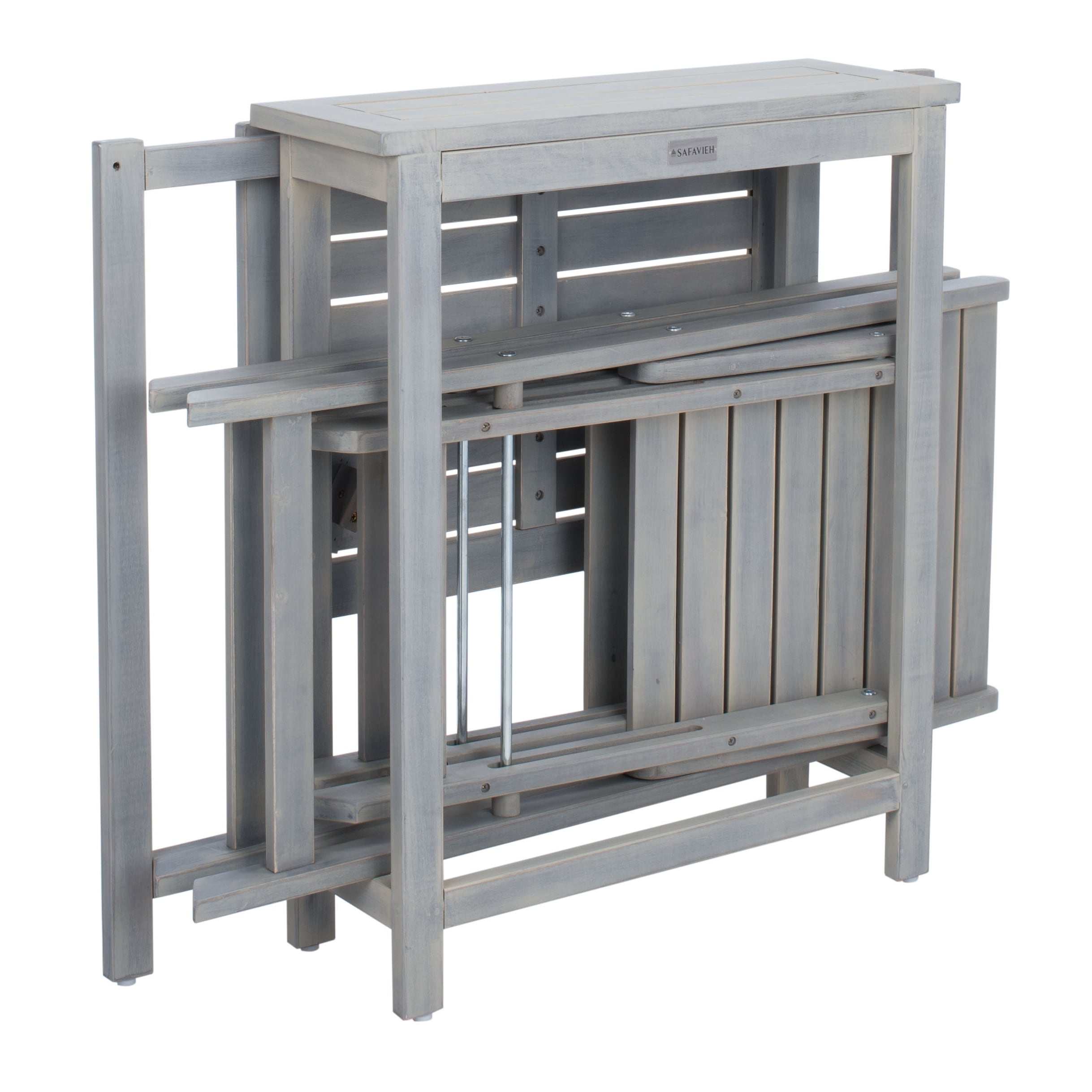 Ensemble de jardin bistrot 3 pièces Gallo Balcony de SAFAVIEH Outdoor Living – 16 l x 19 p x 30 h