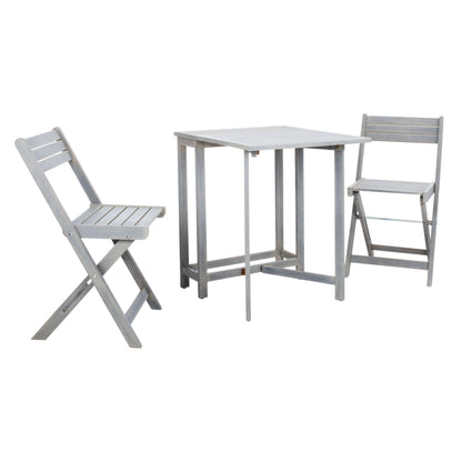 Ensemble de jardin bistrot 3 pièces Gallo Balcony de SAFAVIEH Outdoor Living – 16 l x 19 p x 30 h