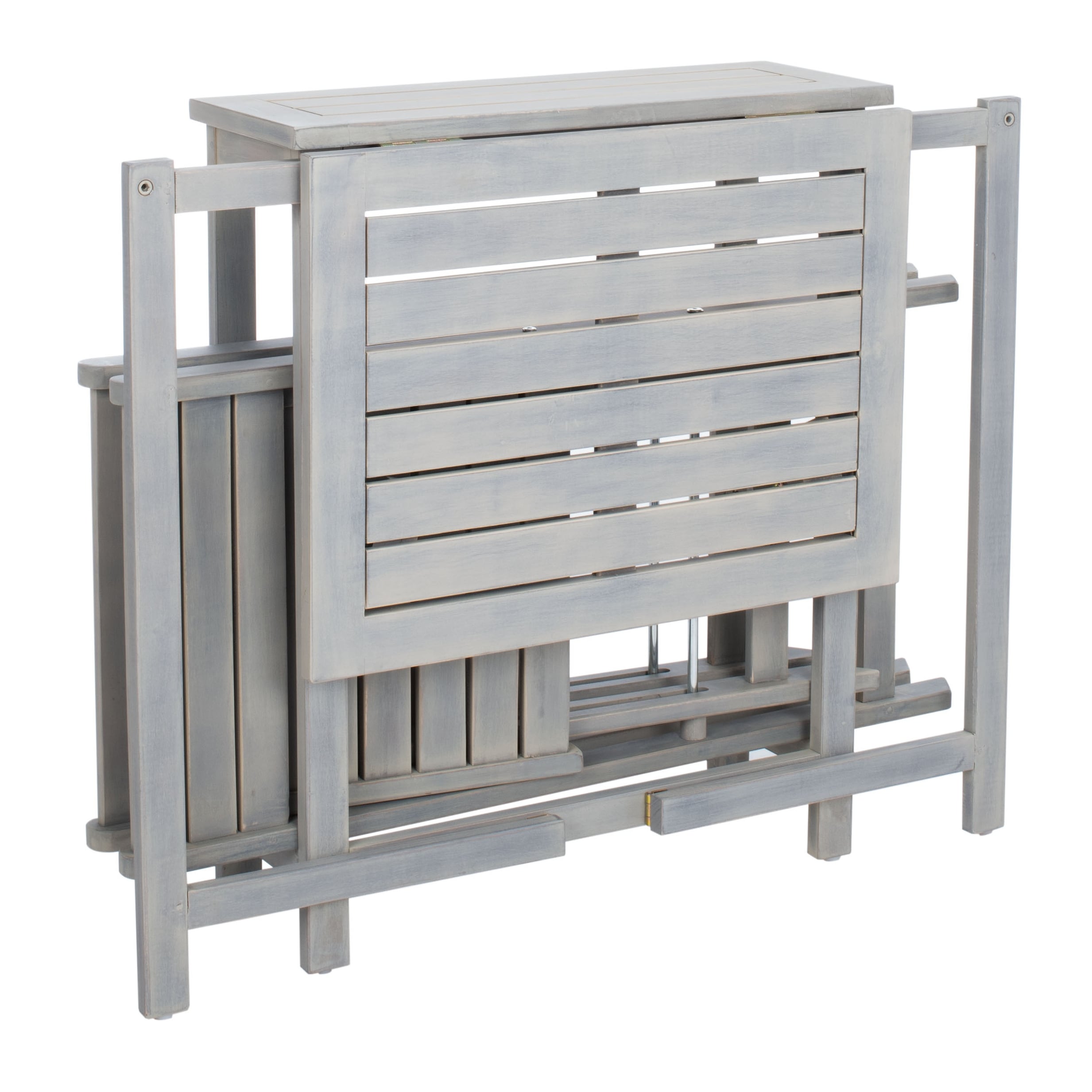 Ensemble de jardin bistrot 3 pièces Gallo Balcony de SAFAVIEH Outdoor Living – 16 l x 19 p x 30 h