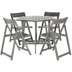 Ensemble de salle à manger 5 pièces en bois d'acacia gris délavé SAFAVIEH Outdoor Living Kerman - 41 l x 41 p x 30 h