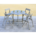 Ensemble de salle à manger 5 pièces en bois d'acacia gris délavé SAFAVIEH Outdoor Living Kerman - 41 l x 41 p x 30 h