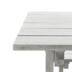 Ensemble de salle à manger 3 pièces SAFAVIEH Outdoor Living Marina Grey avec table et bancs - 35 L x 59 P x 30 H