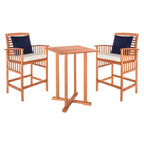 Ensemble bistrot 3 pièces SAFAVIEH Outdoor Living Pate - 25 L x 26 P x 50 H