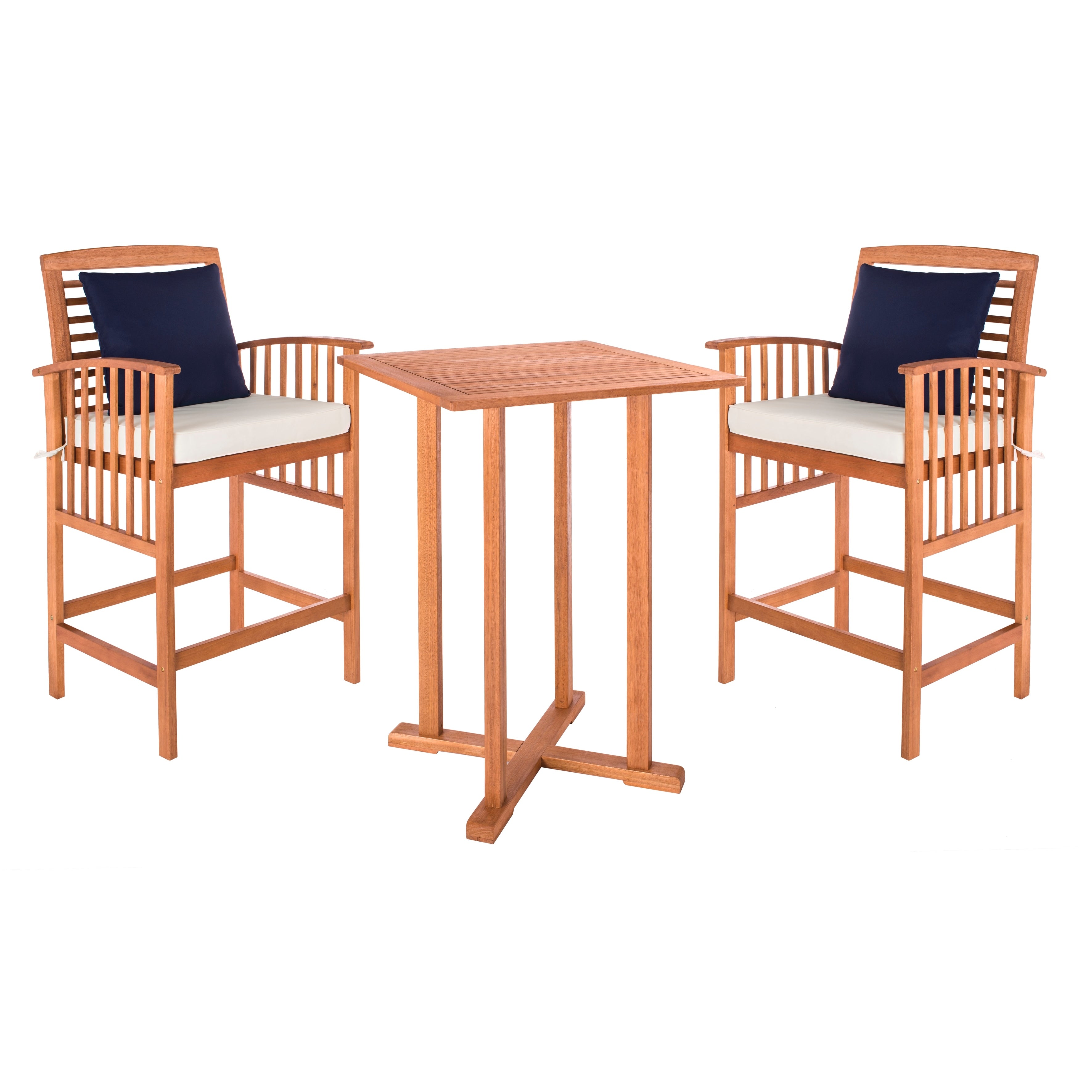 Ensemble bistrot 3 pièces SAFAVIEH Outdoor Living Pate - 25 L x 26 P x 50 H