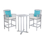 Ensemble de bar bistrot 3 pièces SAFAVIEH Outdoor Living Pate - 25 L x 26 P x 50 H