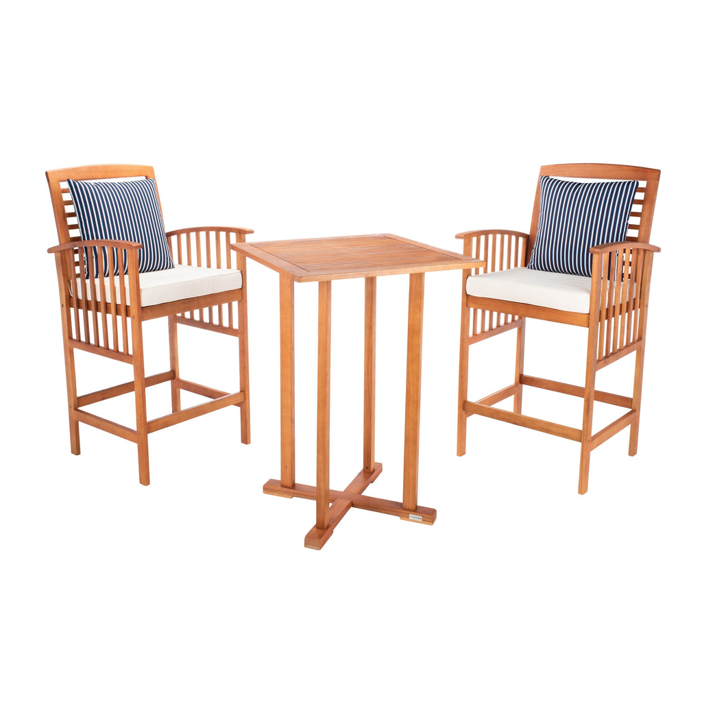 Ensemble de bar bistrot 3 pièces SAFAVIEH Outdoor Living Pate - 25 L x 26 P x 50 H