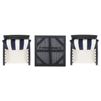 Ensemble de bar bistrot 3 pièces SAFAVIEH Outdoor Living Pate - 25 L x 26 P x 50 H