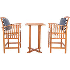 Ensemble de bar bistrot 3 pièces SAFAVIEH Outdoor Living Pate - 25 L x 26 P x 50 H