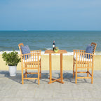 Ensemble de bar bistrot 3 pièces SAFAVIEH Outdoor Living Pate - 25 L x 26 P x 50 H