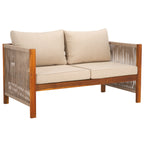 Ensemble de salon de jardin Roya 4 pièces SAFAVIEH - 52 L x 26 P x 25 H