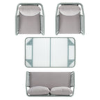 Ensemble de jardin extérieur SAFAVIEH Torsla 4 pièces en corde – 52 l x 26 p x 30 h